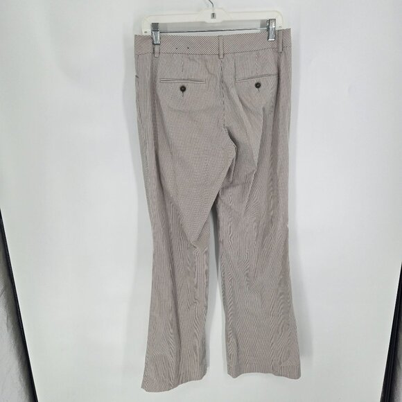 Express Design studio womens size 8 editor business casual pants taupe stripe - Picture 8 of 9